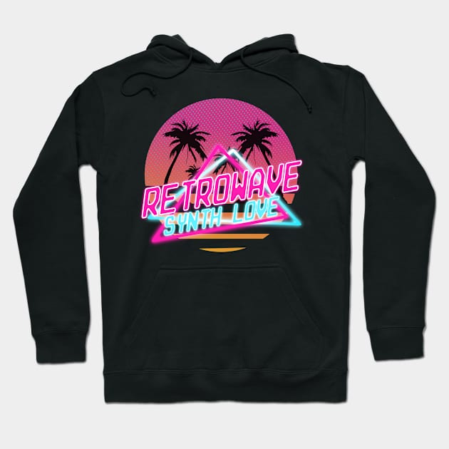 Vaporwave Aesthetic Style 80s Synthwave Retro Hoodie by Kuehni